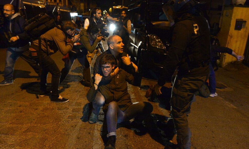 Protestuotojai Italijoje