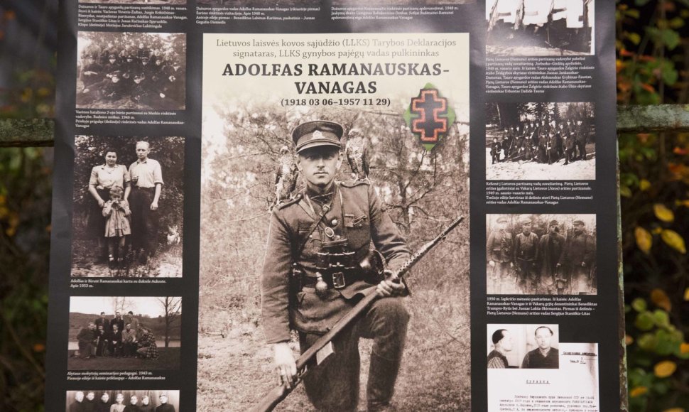 Vilniuje – pilietinė akcija partizanui A.Ramanauskui–Vanagui palaikyti