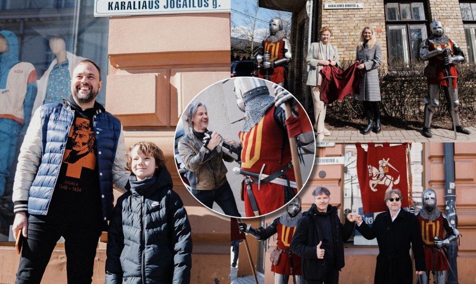 Vilniuje atidengtos Lietuvos karalių gatvių lentelės