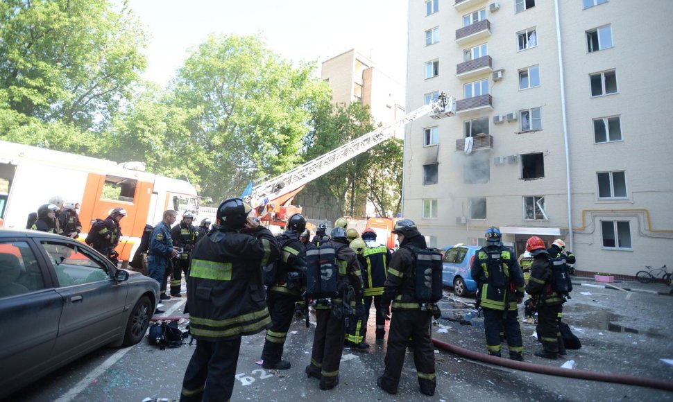 Maskvoje devynaukštį sudrebino dujų sprogimas
