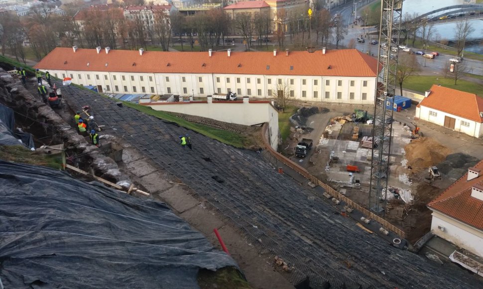 Gedimino kalno tvarkymo darbai