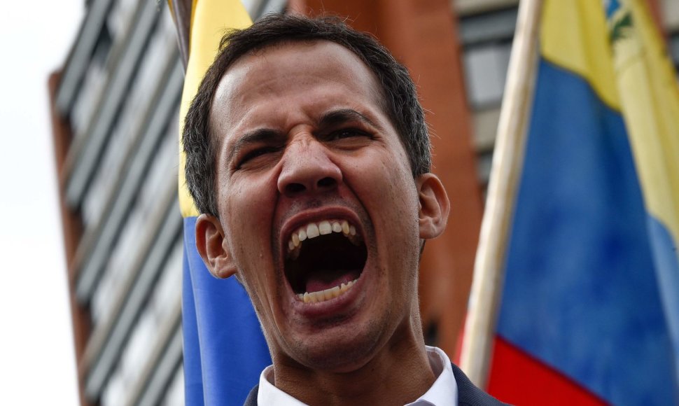 Venesuelos prezidentu pasiskelbęs Juanas Guaido