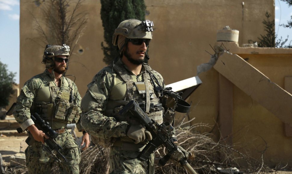 JAV specialiųjų pajėgų kariai Sirijoje, prie Rakos