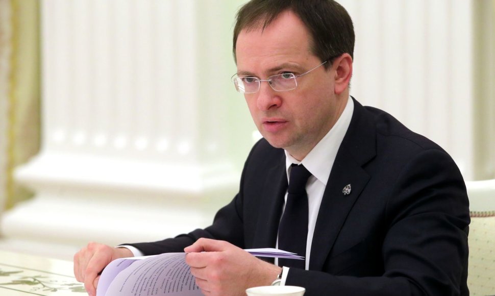 Rusijos kultūros ministras Vladimiras Medinskis