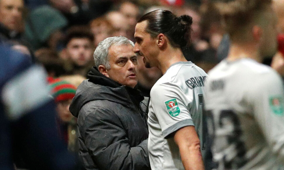 Jose Mourinho ir Zlatanas Ibrahimovičius