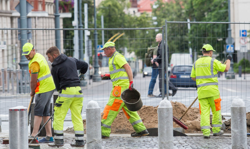 Vilniaus gatvė iki planuojamos rekonstrukcijos pabaigos likus kelioms valandoms