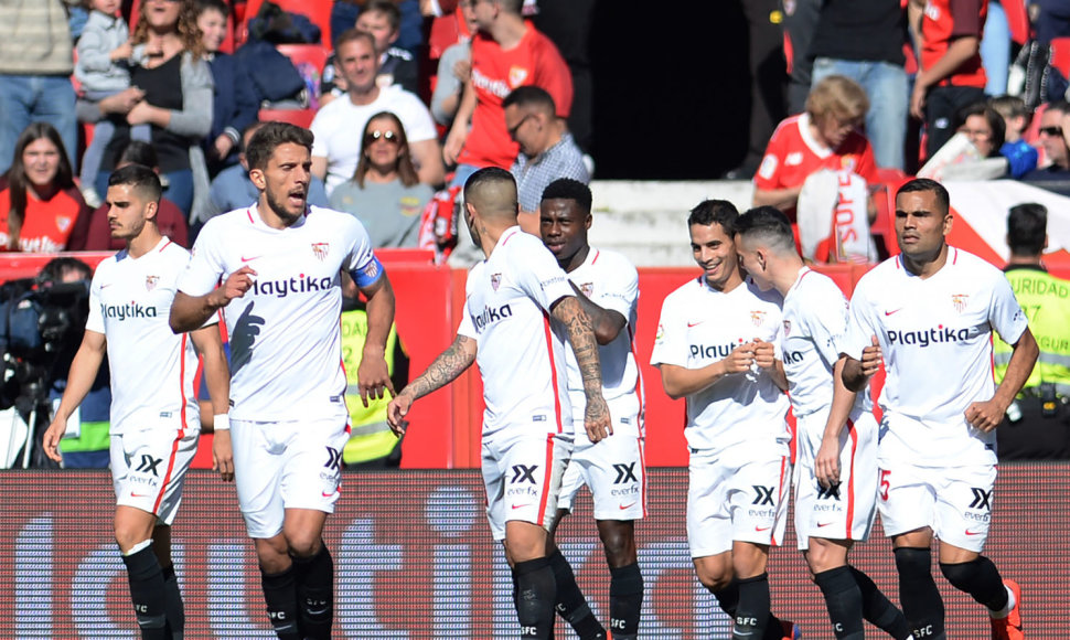 „Sevilla“ futbolininkai nepasigailėjo „Levante“ ekipos.