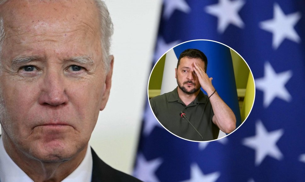 Joe Bidenas ir Volodymyras Zelenskis