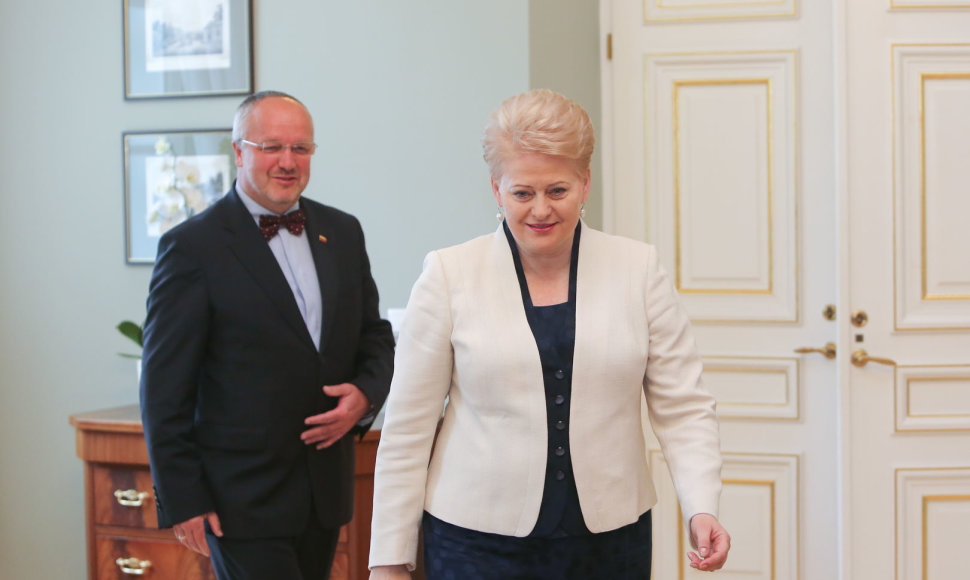 Dalia Grybauskaitė ir Juozas Olekas