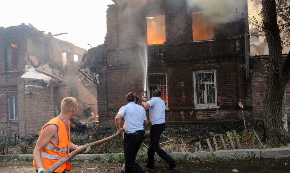 Rostove prie Dono sudegė daugiau nei 100 namų
