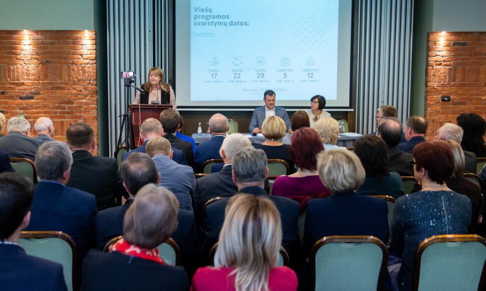 LSDP Vilniaus miesto skyriaus konferencijos akimirka