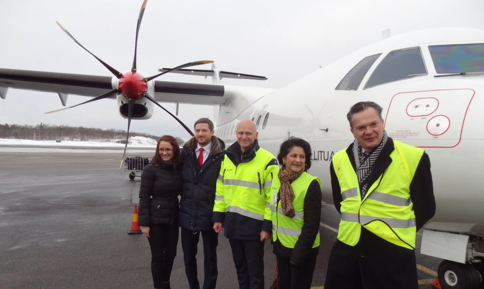Pirmasis „Air Lituanica“ lėktuvas Bromos oro uoste