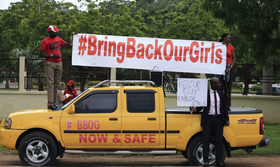 Protesto akcija prieš „Boko Haram“ teroristus