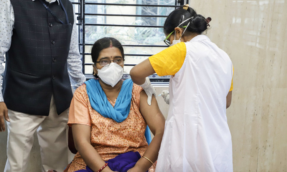 Vakcinacija nuo koronaviruso Indijoje
