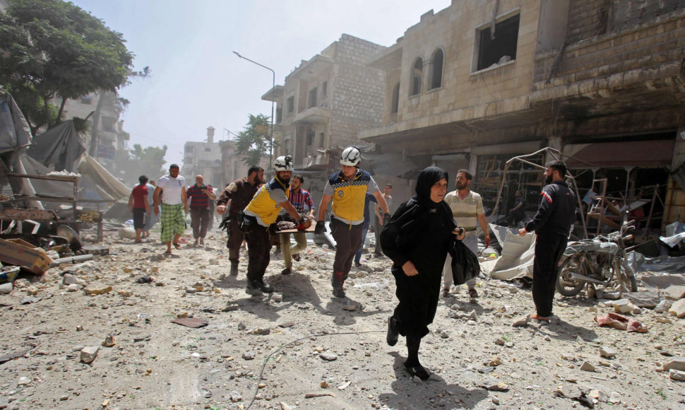 Po sprogimo Sirijos Azazo mieste