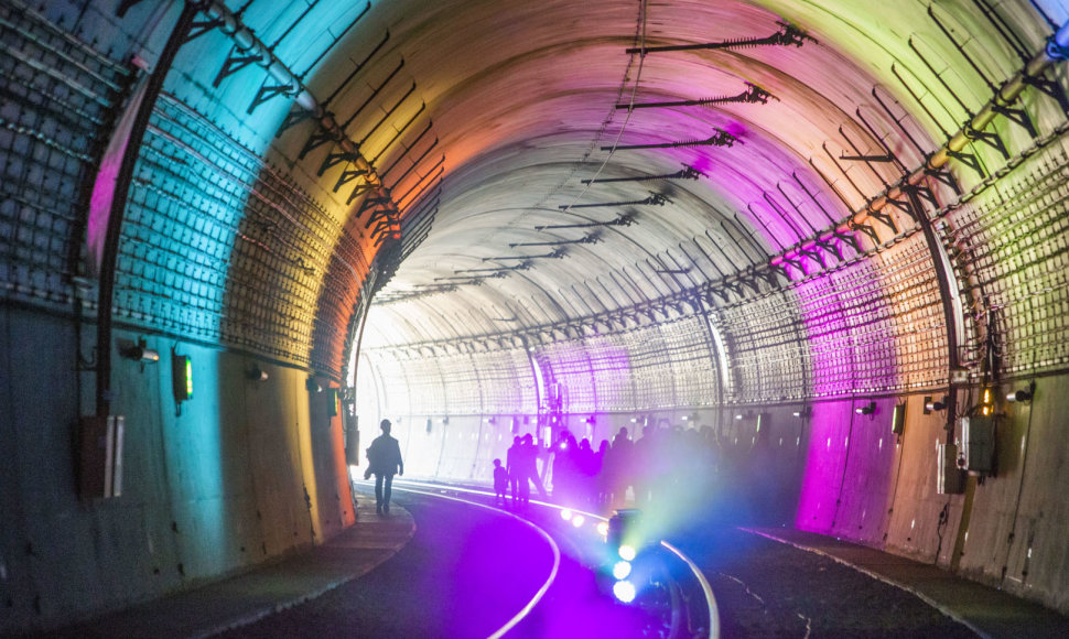 Meninę instaliaciją Kauno geležinkelio tunelyje aplankė beveik 10 tūkst. žmonių