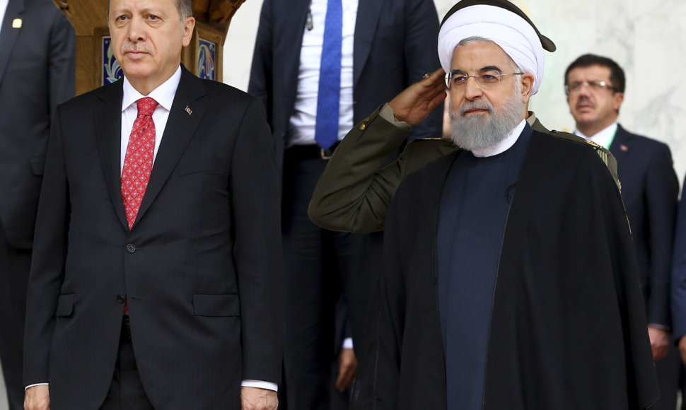 Recepas Tayyipas Erdoganas ir Hassanas Rouhani 