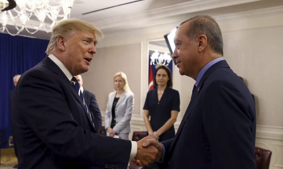 Donaldas Trumpas ir Recepas Tayyipas Erdoganas 