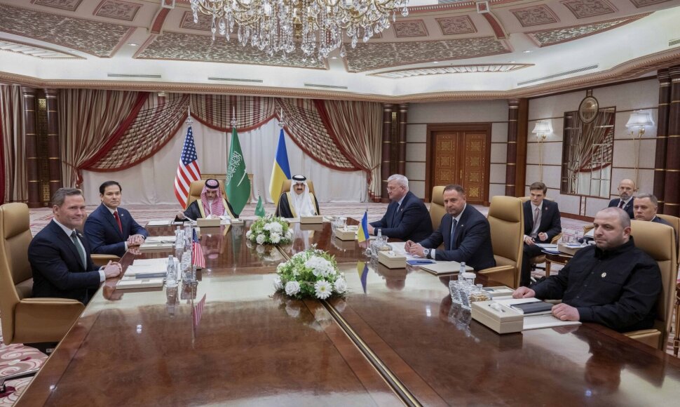 JAV ir Ukrainos derybos Saudo Arabijoje