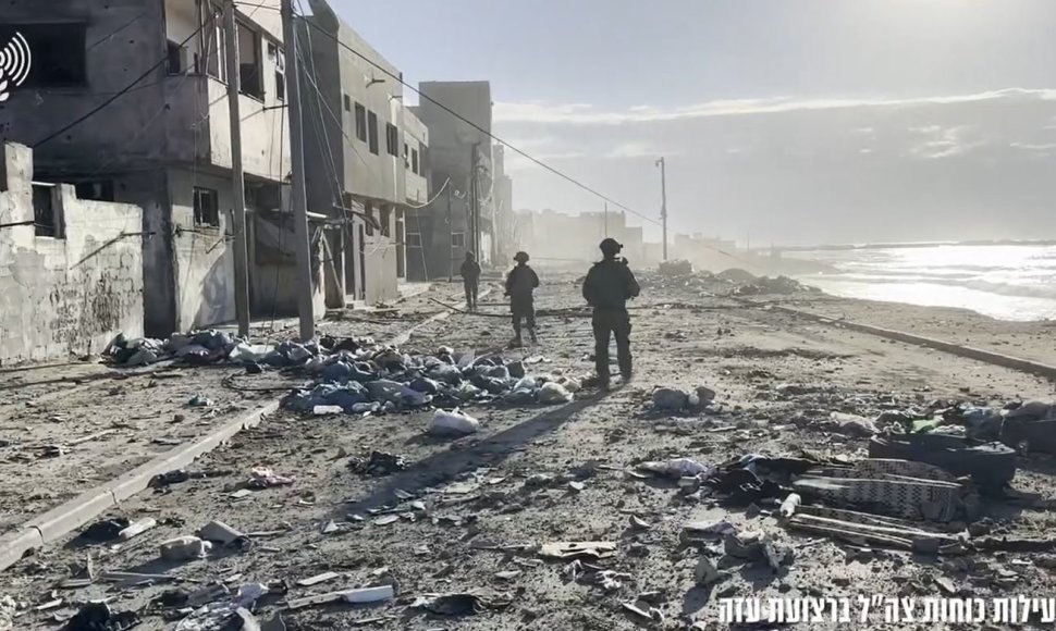 Israeli soldiers in the Gaza Strip