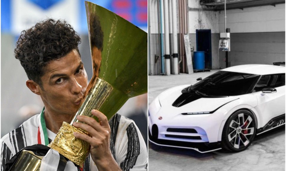 Cristiano Ronaldo įsigijo naują „Bugatti Centodiac“ automobilį.