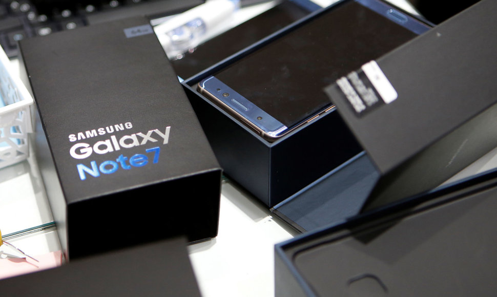 Gamintojui grąžinami „Galaxy Note 7“ telefonai