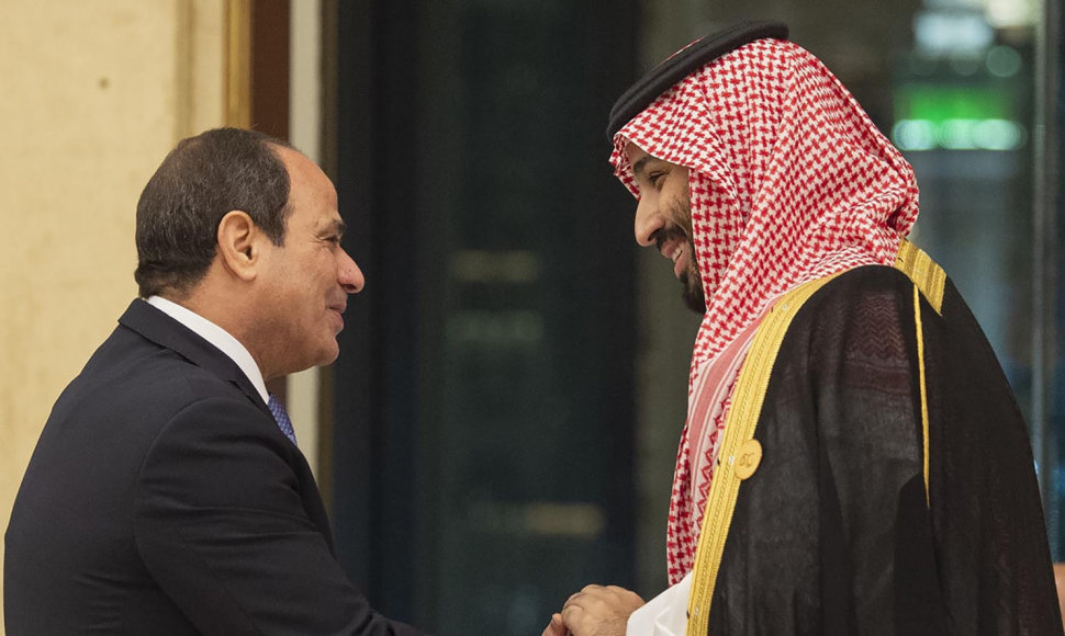 Abdel Fattahas el-Sisi ir Mohammedas bin Salmanas