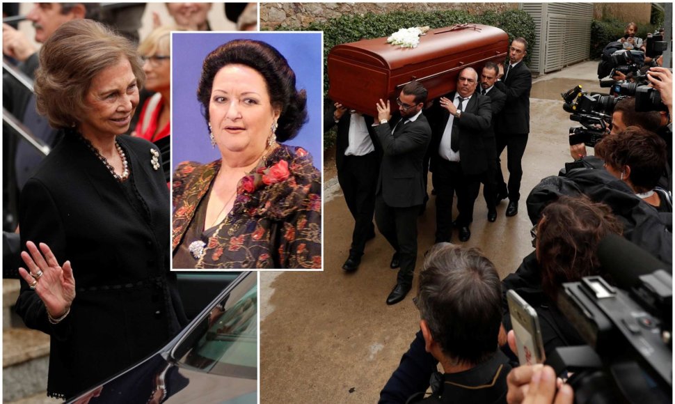 Montserrat Caballe laidotuvės Barselonoje
