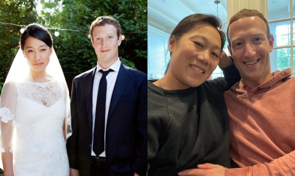 Markas Zuckerbergas su žmona Priscilla Chan