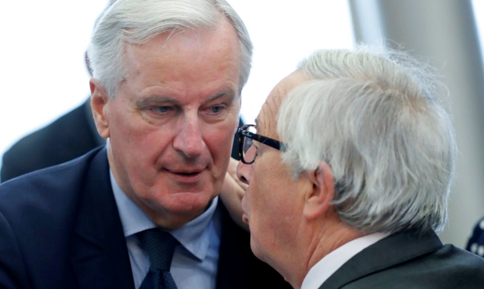 Michelis Barnier ir Jeanas-Claude'as Junckeris