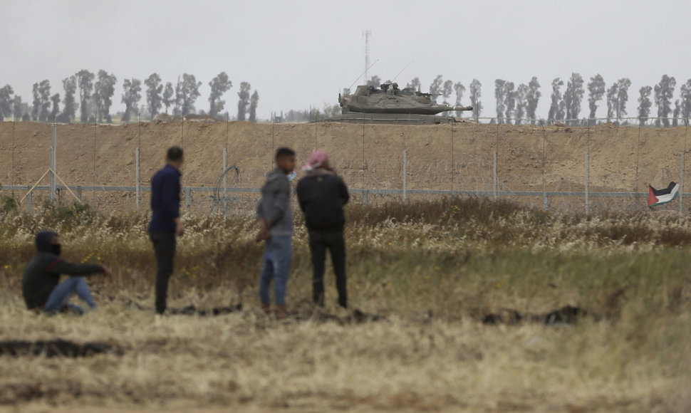 Prie Gazos Ruožo ir Izraelio sienos tvyro įtampa