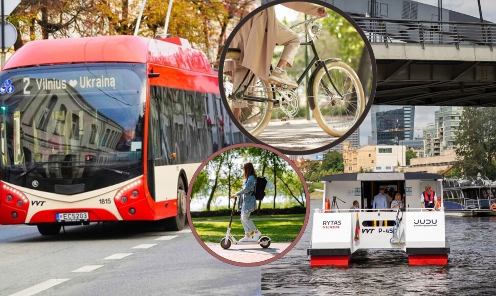 Vie&scaron;asis transportas, dviračiai, paspirtukai