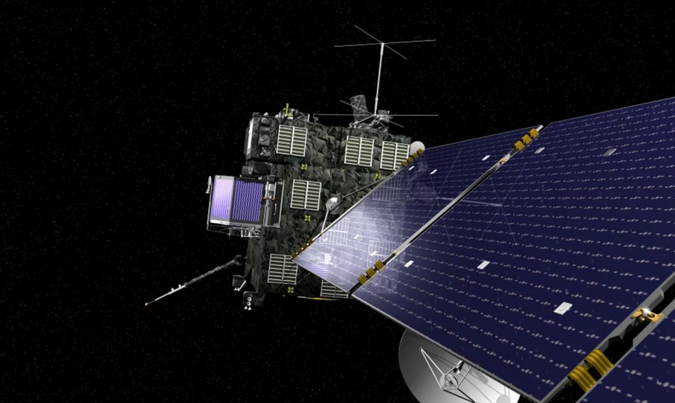 Žadintuvo skambutis turi „pažadinti“kosmose esnatį kometos zondą „Rosetta“