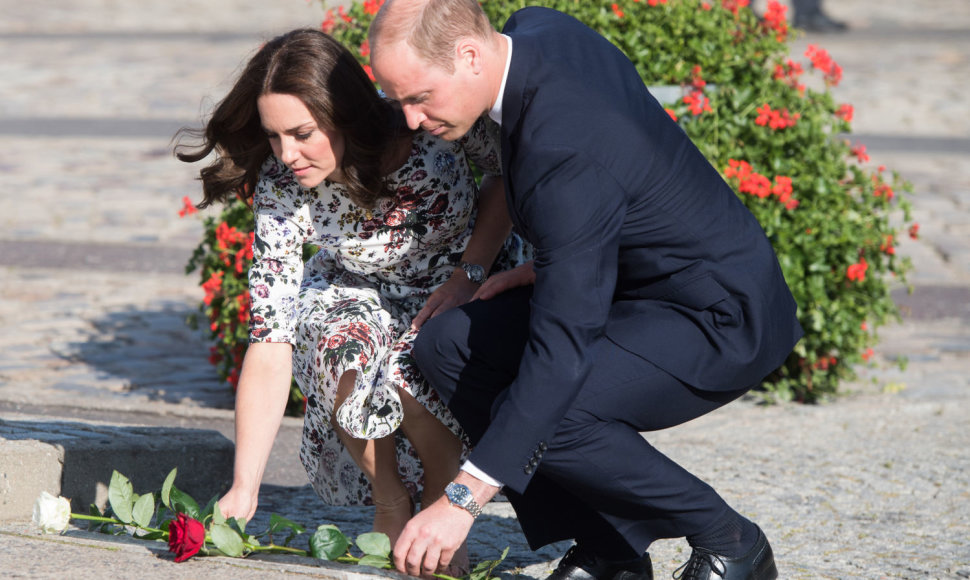 Princas Williamas ir jo žmona Kate Lenkijoje