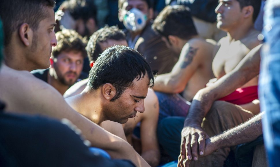Makedonijoje sulaikyti migrantai, kurie nėra karo pabėgėliai