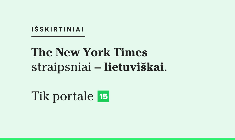 Rinktiniai „The New York Times“ straipsniai lietuviškai