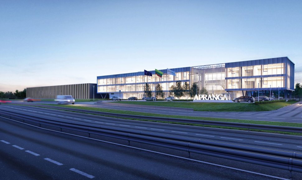 „Aprangos“ grupės nauja būstinė ir logistikos centras „Vilniaus verslo parke“