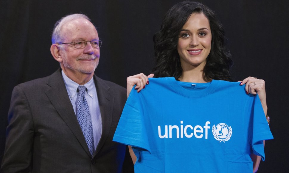 Katy Perry paskelbta naująja UNICEF geros valios ambasadore