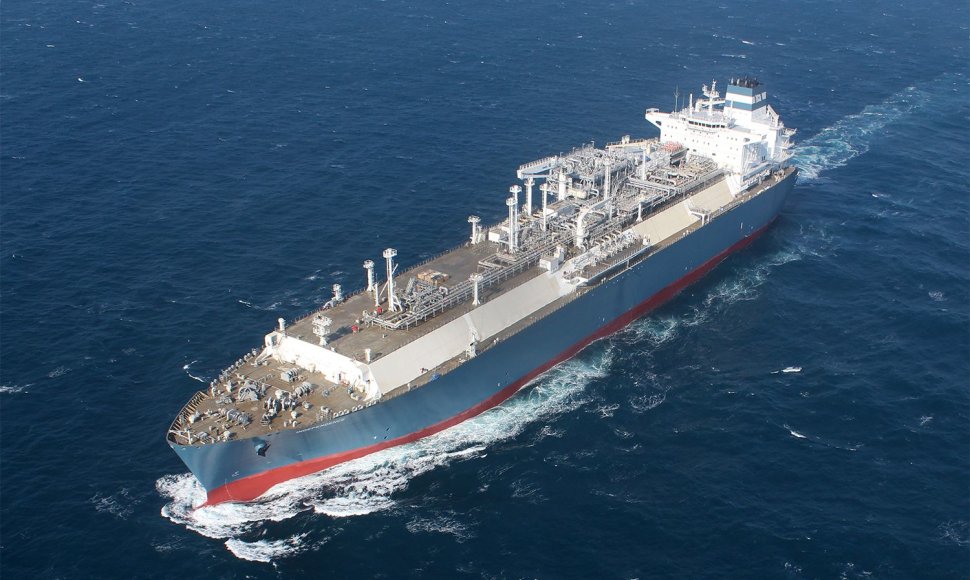 „Independence“ laivas-dujų saugykla išbandytas jūroje. 