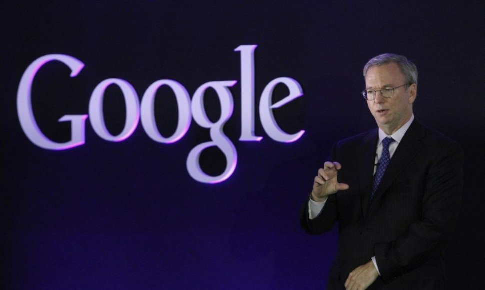 „Google“ valdybos pirmininkas Ericas Schmidtas