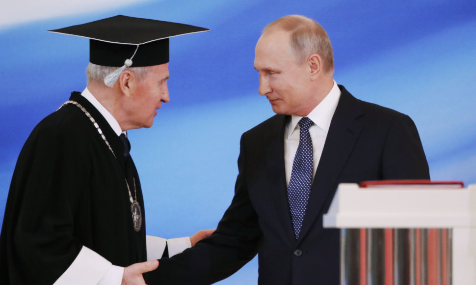 Valerijus Zorkinas ir Vladimiras Putinas