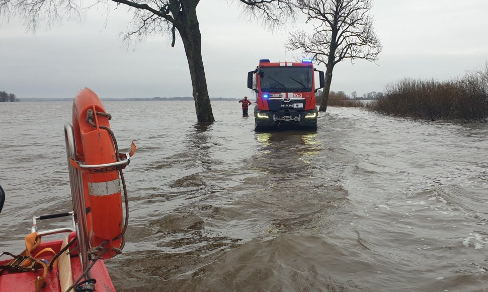 Gelbėjimo darbai Šilutės rajone, Kintų seniūnijoje