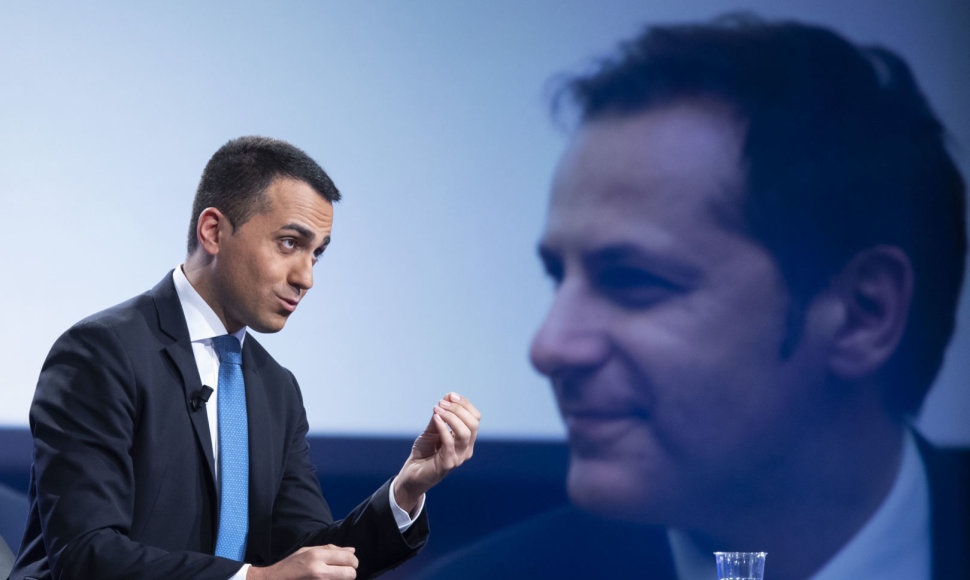 Luigi Di Maio ir Armando Siri (dešinėje)