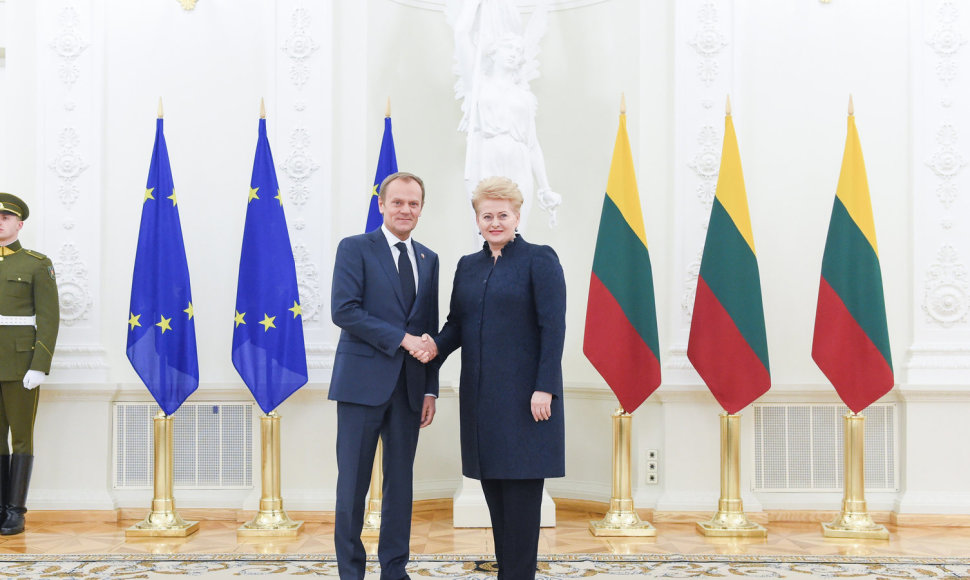 Dalia Grybauskaitė susitiko su Donaldu Tusku