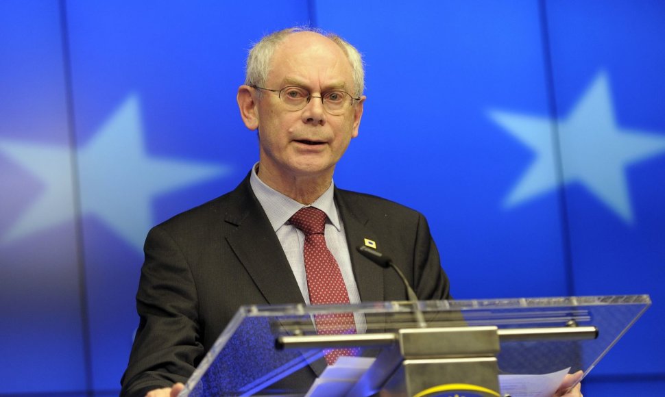 Europos Vadovų Tarybos pirmininkas Hermanas Van Rompuy