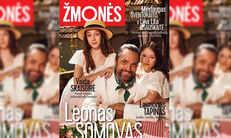 Leonas Somovas su dukromis Sara ir Sofija