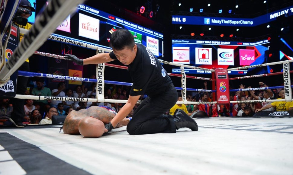 Tailando ringe Sigitas Gaižauskas patyrė gilų nokautą