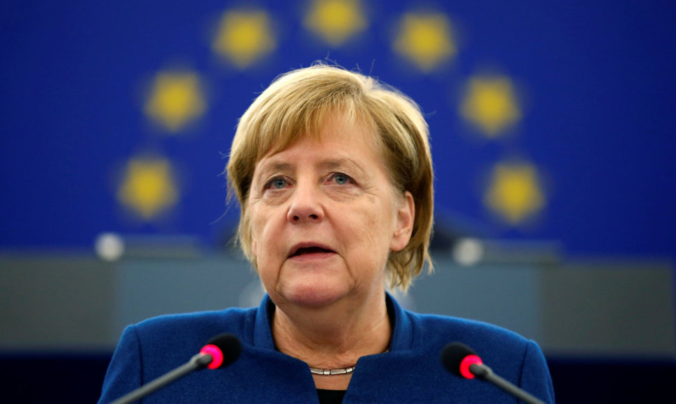 Angela Merkel Europos Parlamente
