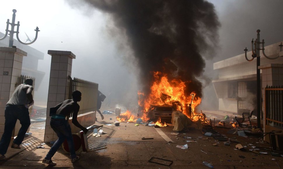 Protestuotojai Burkina Faso sostinėje