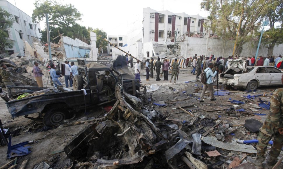 Somalyje Mogadišo viešbutyje įvykdyta ataka. 